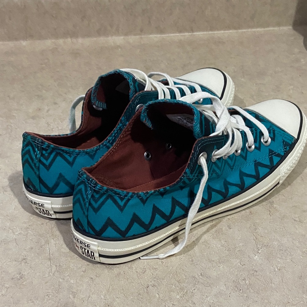 Converse Teal and Black Athletic Shoes